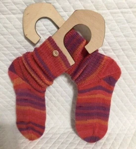 Hand knitted crew socks and ready to ship - Picture 1 of 6