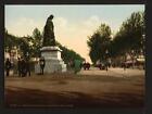 Statue Paul Riquet And The All?Es B?Ziers France C1900 Old Photo