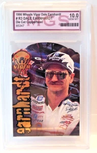 1996 Wheels Viper #R3 Dale Earnhardt Die Cut Copperhead Card Graded 10.0 Gem MT - Picture 1 of 2