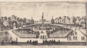 Louis Meunier (XVII) Gran Fontana Parque Aranjuez Espana Orig Kupferstich 1670   - Bild 1 von 1