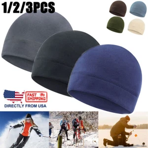 3X Tactical Warm Winter Fleece Watch Cap Military Beanie Skull Hat for Men Women - Picture 1 of 28
