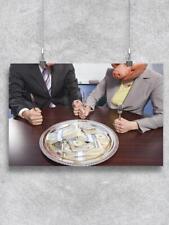 Businesspeople In Pig Masks Poster -Image by Shutterstock