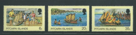 Pitcairn Islands Scott # 174-176 MNH Bounty Day Cover