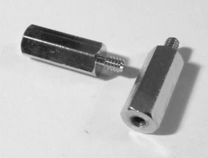 (20 piezas) Separador de latón cromado de 4-40 x 5/8" macho hembra 1/4" hexagonal - Imagen 1 de 1