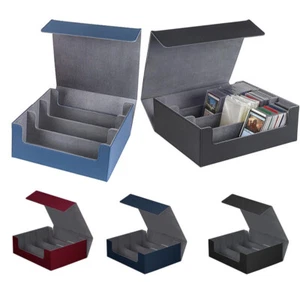 Card Deck Case for Trading Cards 1800+  PU Leather  Card Storage Box - Picture 1 of 27