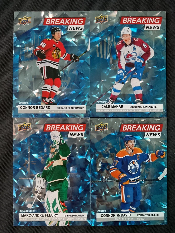 2024-25 Upper Deck Breaking News Insert Single Cards   **You Pick From List** - Image 1 of 1