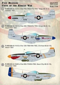 PSL14422 Print Scale Decals 1:144 North-American F-51 Mustang Units Korean War - Picture 1 of 5