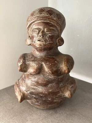 Sculpture Ancienne Terre Cuite . Précolombienne - Photo 1/4
