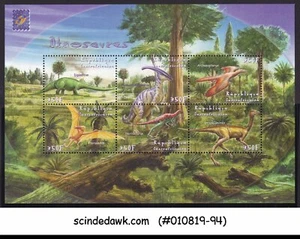 ÁFRICA CENTRAL - 2001 BBÉLGICA/DINOSAURIOS ANIMALES PREHISTÓRICOS MIN. HOJA MNH - Imagen 1 de 1