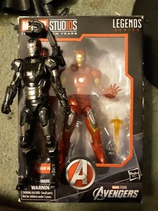 Marvel Legends Lot Of 2 Iron Man Mark VII MCU First 10 Years & War Machine - Picture 1 of 6