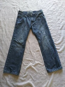 Men's Express 33x30 Blue Jeans Kingston Classic Fit Boot Cut Regular Rise Casual - Picture 1 of 10