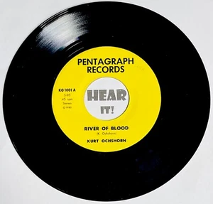 Oddball Psych Rock Soul Jazz 45 KURT OCHSHORN River of Blood PENTAGRAPH rare EX - Picture 1 of 4