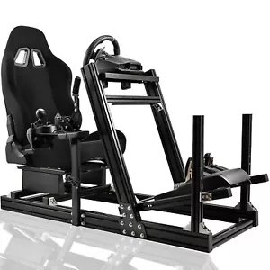 Marada Rennsimulator Cockpit mit Sitz Passend für Logitech G29 G920 Thrustmaster - Bild 1 von 25