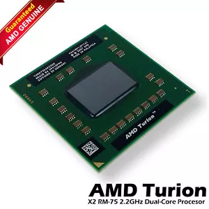 Lot x 3 AMD TMRM75DAM22GG Turion 64 X2 Mobile Technology RM-75 2.2GHZ 512KB - Picture 1 of 8