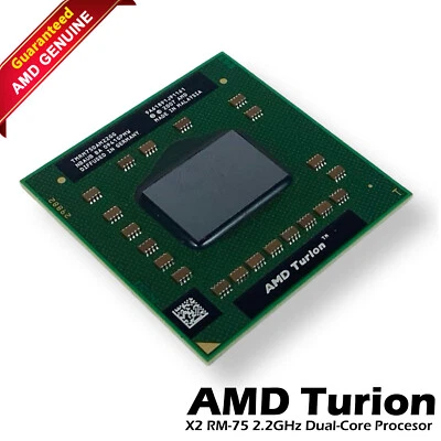 Lot x 3 AMD TMRM75DAM22GG Turion 64 X2 Mobile Technology RM-75 2.2GHZ 512KB - Image 1 of 4