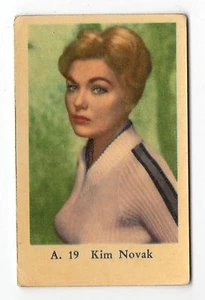 1950s Swedish Film Star Card A Set #19 American Actress Kim Novak - Picture 1 of 1