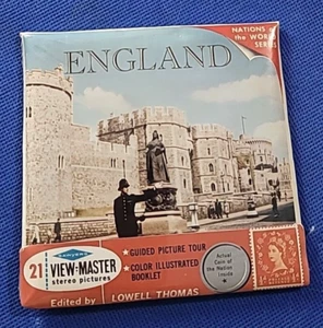 SELLADO Sawyer's B156 Inglaterra Naciones World Travel view-master 3 carretes paquete conjunto - Imagen 1 de 2