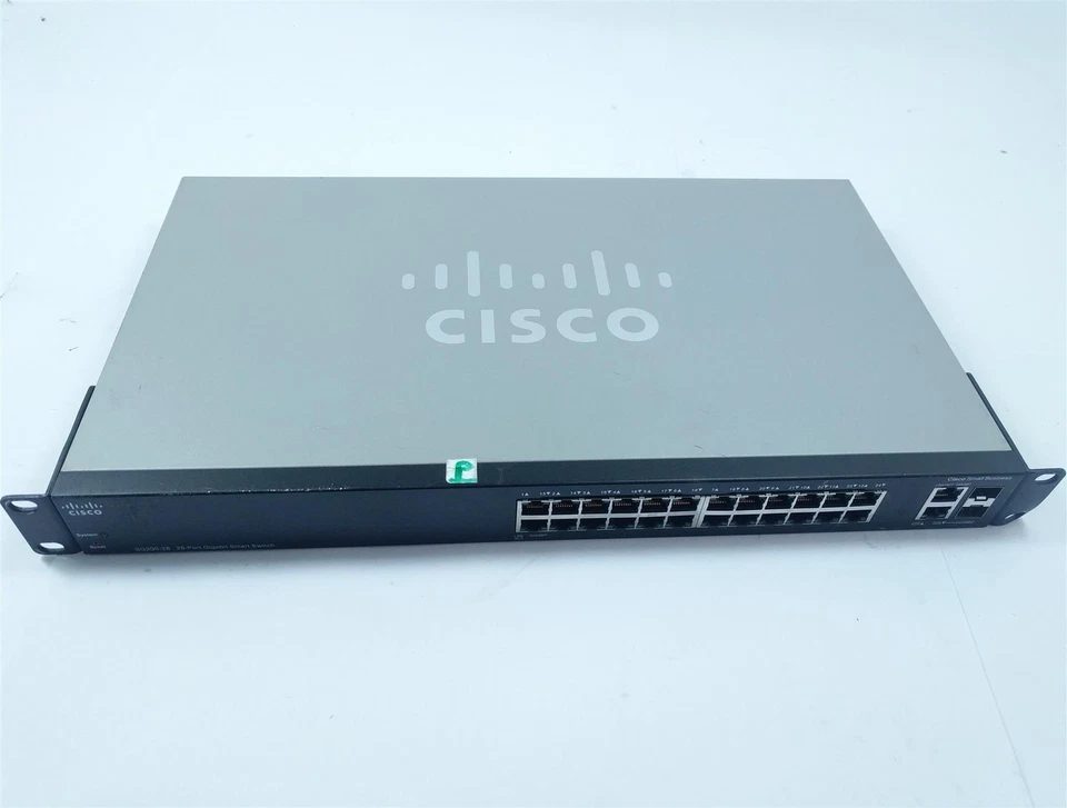 Cisco SG200-26 SLM2024T 26-Port Gigabit Ethernet Switch with Brackets - Image 1 of 1