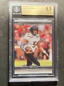 2017 Leaf Draft Patrick Mahomes RC Chiefs gemma come nuovo BGS 9,5 - Foto 1 di 2