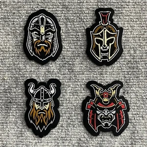 Parche moral tejido guerrero táctico, vikingo, espartano y samurai para UBACS, Bergen - Imagen 1 de 9