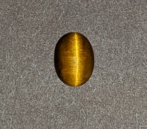 EXTRA FINE GOLDEN BRONZE TIGER'S EYE - OVAL CABOCHON - AAAA GRADE - German cut - Picture 1 of 2