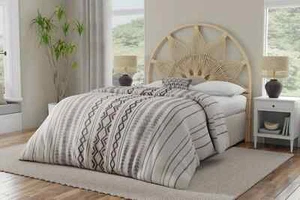 Rattan Sunflower 100% Natural Attractive Modern Cane Handmade Headboard bedroom - Picture 1 of 6