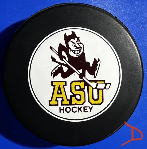 Vintage Arizona State University Sun Devils Official Game PuckPucks Cover