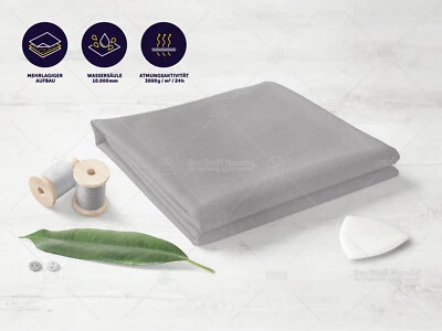 SOFTSHELL Stoff Funktionsstoff Jackenstoff winddicht HELLGRAU EUR 16,98/m - Bild 1 von 3