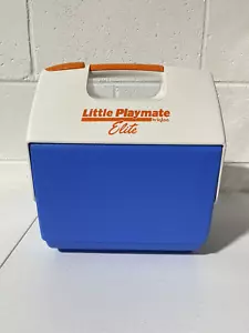 Igloo Little Playmate Elite Vintage Cooler Orange/Blue/White Made In USA - Picture 1 of 10
