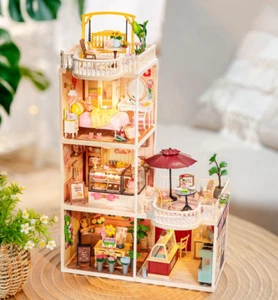 Rolife Super Creator LED 1:24 Miniature Dollhouse Plastic Building Teens Gift - Picture 1 of 98