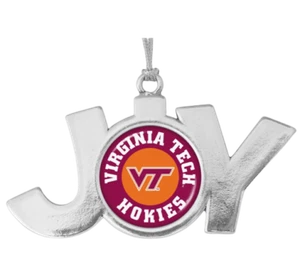 62009 Virginia Tech Hokies JOY con logotipo redondo adorno de Navidad - Imagen 1 de 2