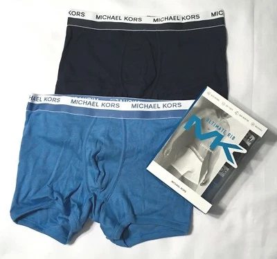 Michael Kors Men's Underwear Ultimate Rib 2 Boxer Brief Soft Touch S M L XL  - Image 1 of 4