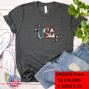 USA Stars, 4. Juli, Independence Day T-Shirt, Geschenk für Ihn, Geburtstag, V12 - Bild 1 von 32