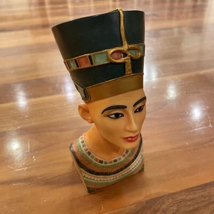 6.5”VERONESE 2000 QUEEN NEFERTITI BUST STATUE Resin Egyptian Ancient Egypt - Picture 1 of 5