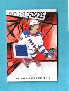 2021-22 SP JUEGO USADO MORGAN BARRON AUTÉNTICA CAMISETA DE NOVATOS FRAGMENTO ROJO 152 RADIOCONTROL - Imagen 1 de 2