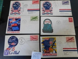 6 ESTRUCTURAS DIFERENTES FDC`S-1940`S, ARTÍCULO B - Imagen 1 de 1