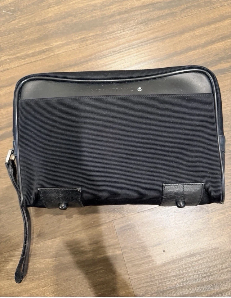 Montblanc Clutch Bag for Men, flaws shown in picture. Corners worn off. - Image 1 of 4