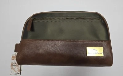 NUEVO CON ETIQUETAS Tommy Bahama Para hombres Artículos de Aseo Afeitado Dopp Bolso de Viaje Azul Marino y Verde NUEVO Foto 1 de 2