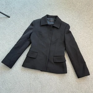 / Gay Giano Black Wool Blend Tailored Blazer SMALL - Picture 1 of 5