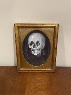 Impresión enmarcada All Is Vanity Charles Allan Gilbert 6,5x8 calavera de la muerte arte esqueleto Foto 1 de 3