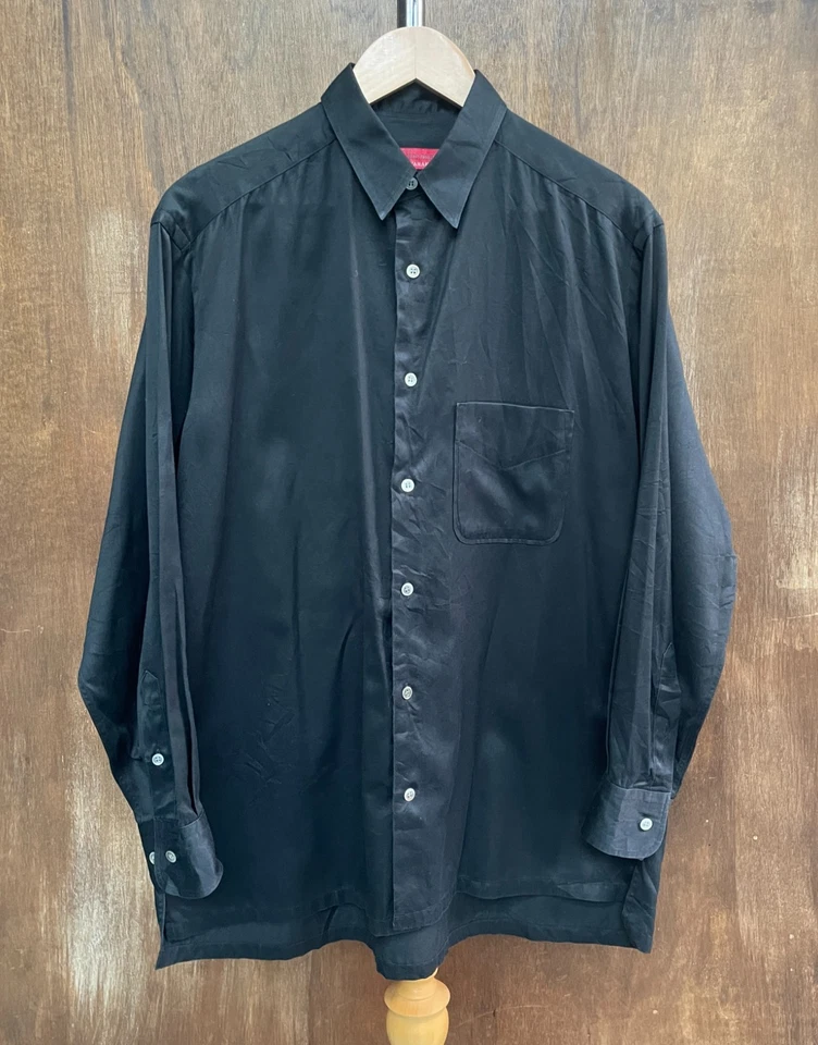 Camisa clássica Y's masculina Yohji Yamamoto etiqueta vermelha feita no Japão - Imagem 1 de 4