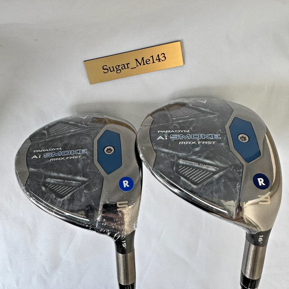 Callaway PARADYM Ai SMOKE MAX FAST Fairway Wood 3w 5w 2Set Carbon Shaft R Flex - Image 1 of 4