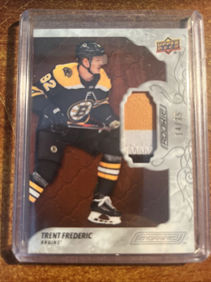 Trent Frederic 2019-20 Upper Deck Engrained Rookie Patch Card #94 14/35 - Image 1 of 2