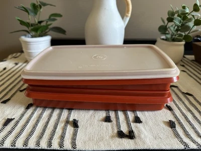 Pequeño recipiente rectangular para carne delicatessen de pimentón Tupperware Foto 1 de 4