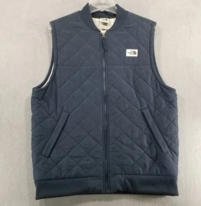 Chaleco Cuchillo The North Face Para Hombre Talla M Azul Marino Acolchado Aislado Forrado Sherpa - Imagen 1 de 14