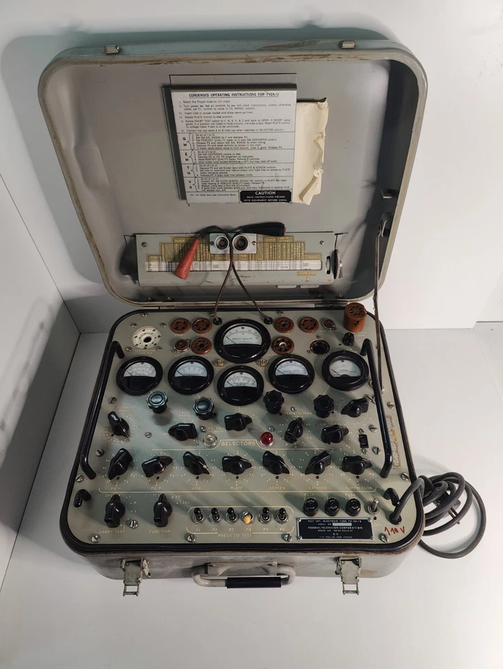 Tube tester , Test set Electron Tube TV-2A/U , Röhrenprüfgerät - Image 1 of 4