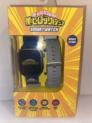 NEW My Hero Academia Smartwatch Bonus Strap Grey Apple 10 & Up Android 5 & Up  - Image 1 of 4