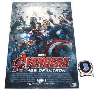 CHRIS EVANS SIGNIERT "THE AVENGERS AGE OF ULTRON" 12x18 FILMPOSTER BECKETT COA - Bild 1 von 4