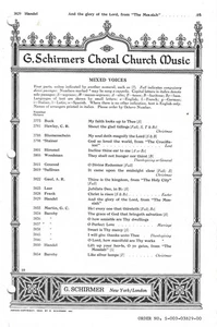 And the Glory of the Lord G.F. Handel SATB Chorus from Messiah Sacred Sheet - Picture 1 of 3
