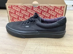 UNISEX VANS ERA CORE CLASSIC AUTHENTIC BLACK/BLACK SKATE SHOE. - Picture 1 of 8